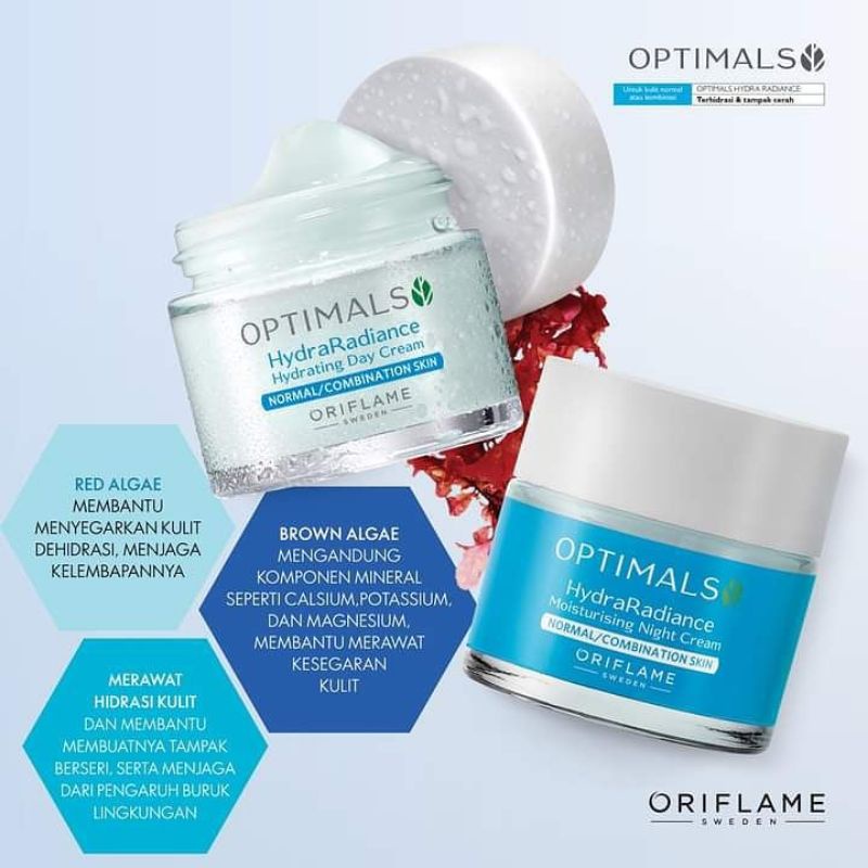 Optimals Hydra Radiance/Optimals Hydra Matte Day Cream/Night Cream/Day Fluid/Eye Cream/Serum/Toner/Gel Wash/Cleansing Gel