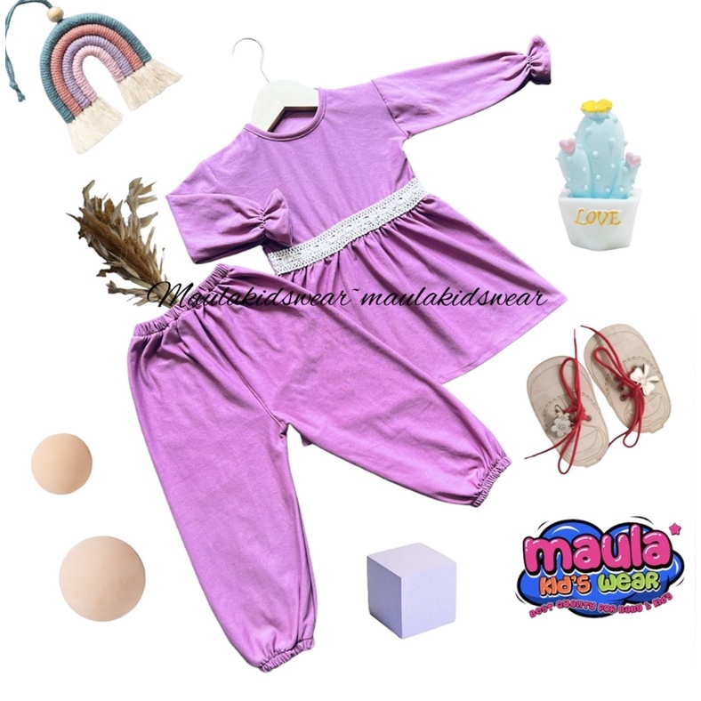 setelan anak perempuan newborn 0-3 tahun / setelan JASMINE / setelan bayi perempuan / baju anak perempuan / baju bayi perempuan