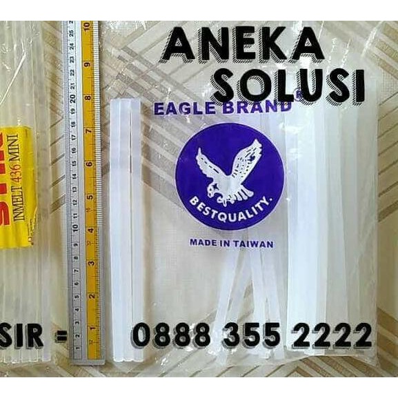 

lem bakar / lilin / tembak / glue gun refill kecil import putih kiloan