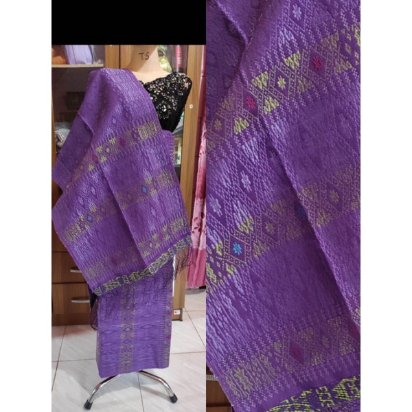 Pilkos piala kosong ulutorus songket tarutung tenunan tangan tarutung setelan rok selendang