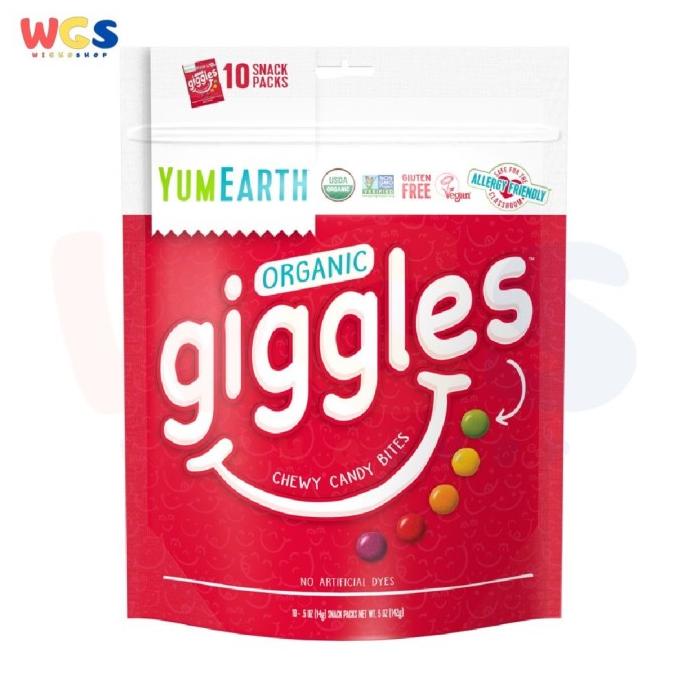 

BISA COD Permen YumEarth Organic Giggles Chewy Candy Bites 10sp 142g /PERMEN LUNAK/PERMEN VIRAL/PERMEN MILO/PERMEN YUPI/PERMEN JADUL/PERMEN KARET
