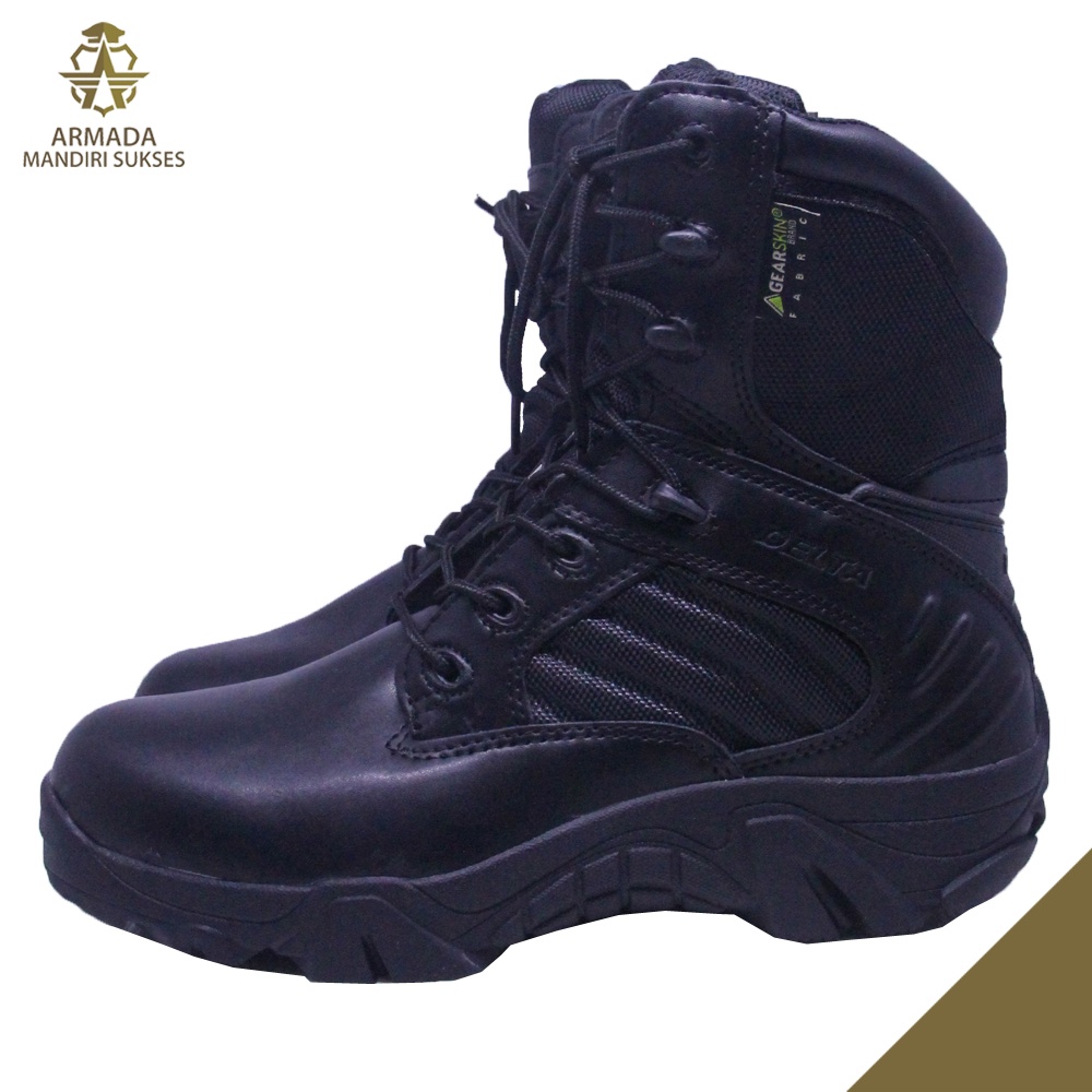 Sepatu Tactical Cordura Delta Boots 8 Hitam - Sepatu PDL Tactical