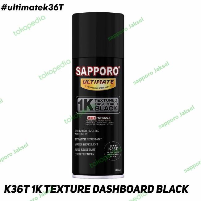 Sapporo Ultimate K36T Texture Dashboard Black / cat semprot Sapporo