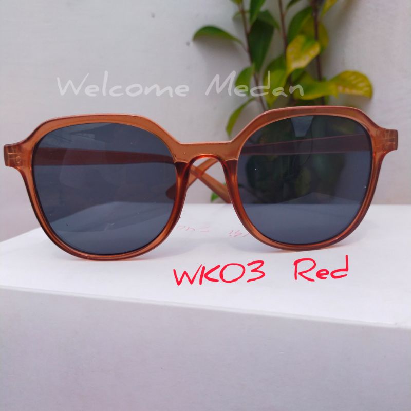 MEDAN WK03 Korean  Segiempat  Kacamata  Wanita/Pria Sunglasses