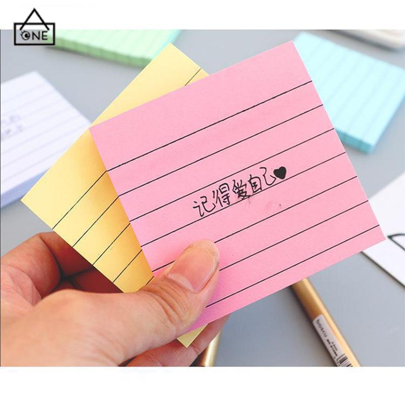 COD❤️Simplicity sticky note horizontal sticker notepad post maker stiker massage pesan book note-A.one