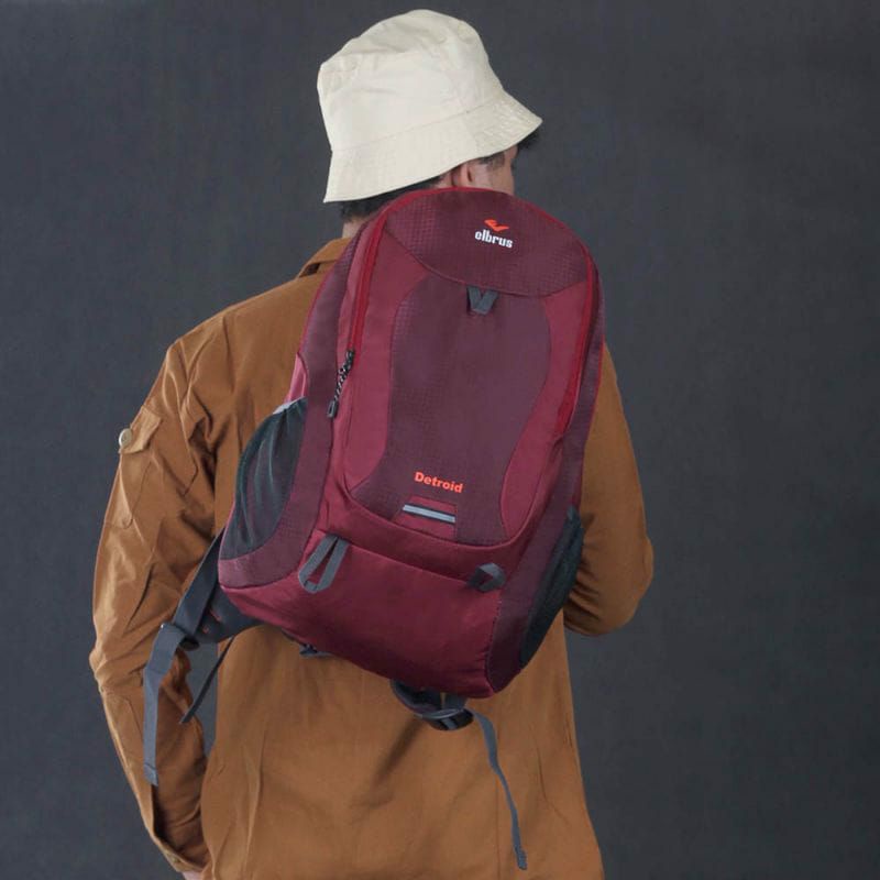 ELBRUS DETROID Tas Ransel Pria Distro Outdoor 25 Liter Tas Punggung Cowok Backpack laki laki Gratis Rain Cover