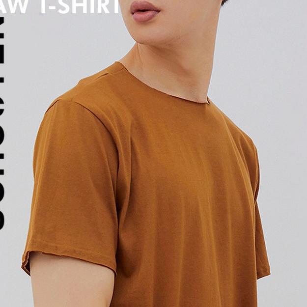 Raw T-Shirt (Kaos Polos Unfinished) By SCHOUTEN - White, XL