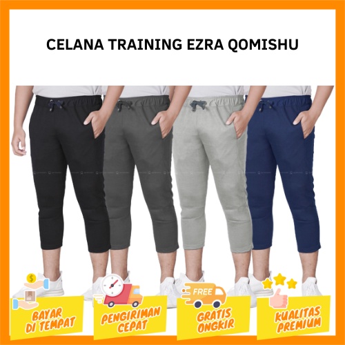 CELANA TRAINING PRIA/7/8 SLIM FIT PANTS EZRA QOMISHU/CELANA OLAHRAGA PRIA