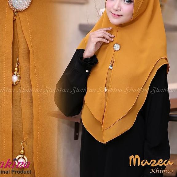 Fashion Muslim Jilbab Hijab Instan Khimar Mazea Khimar Syari Pesta