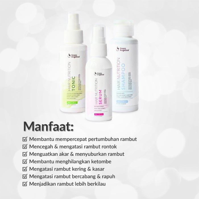 {MantulStore} ShampoHairtonicSerum Biohairs Paket Botak Parah By Green Angelica Limited