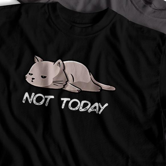 Baju Kaos Gambar Kucing Pria Distro Original Oversize Jumbo Big size - Army, M