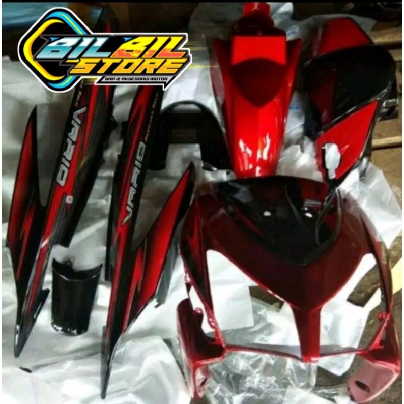 Full Body Halus Vario 110 Karbu Warna Merah
