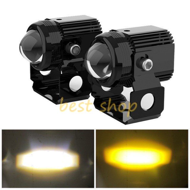 Lampu Depan LED Mini 9-85V Anti Air Untuk Motor