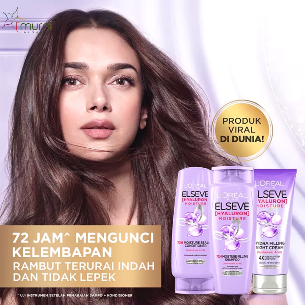 L'OREAL ELSEVE HYALURON  NIGHT CREAM,  SHAMPOO, CONDI [[ UNGU ]]