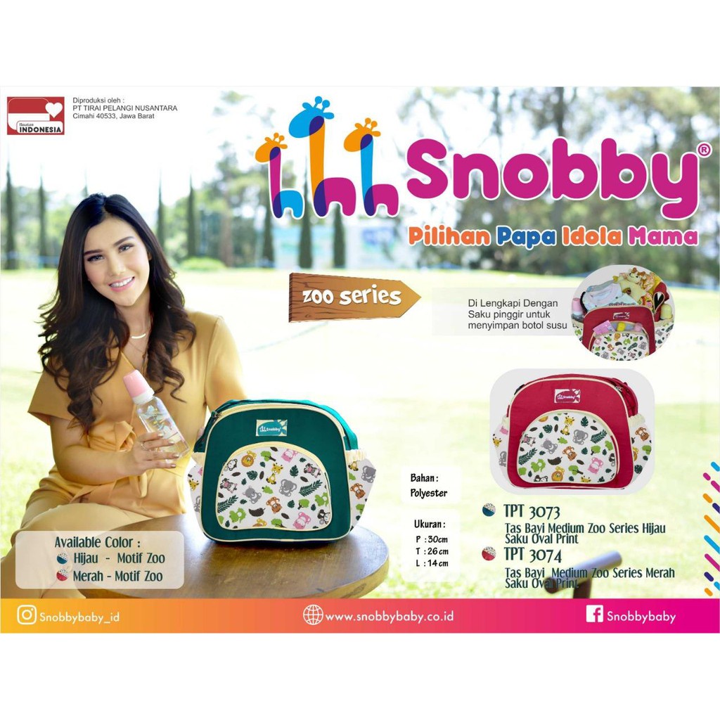 Tas Bayi Snobby Baby TPT 3071 TPT 3072 + Stroller Hook + Gift  Set Baby Y1