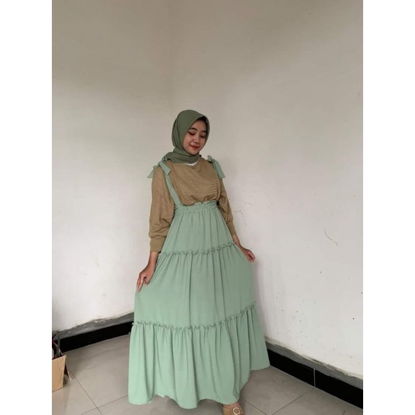 OVERALL CRINCLE/ OVERALL CANTIKA BAHAN CRINCLE BY ABIDAHGALLERY