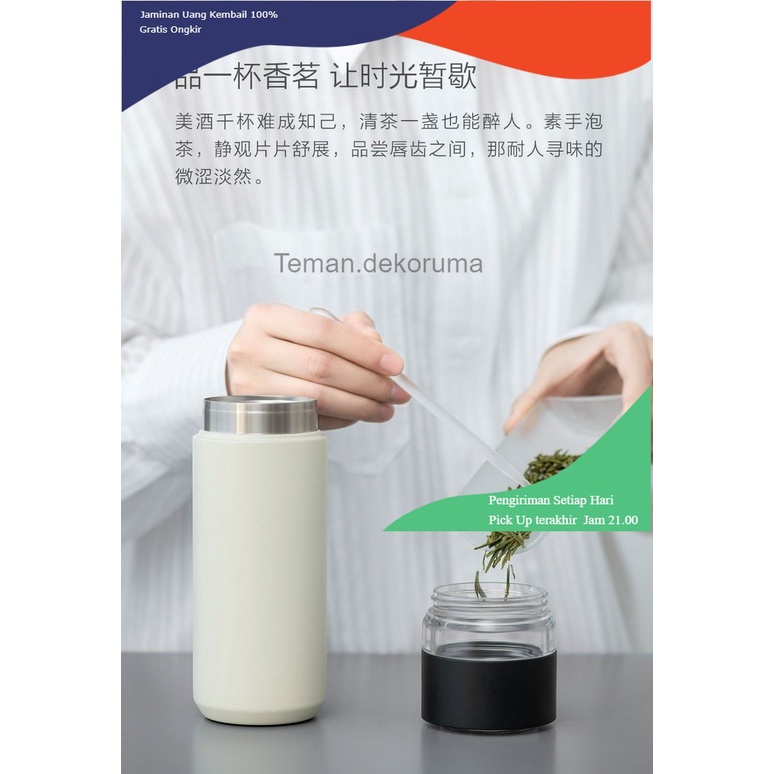 TD - PR Funjia Home Botol Minum Thermos Penyaring Teh Tea Infuser 520ml