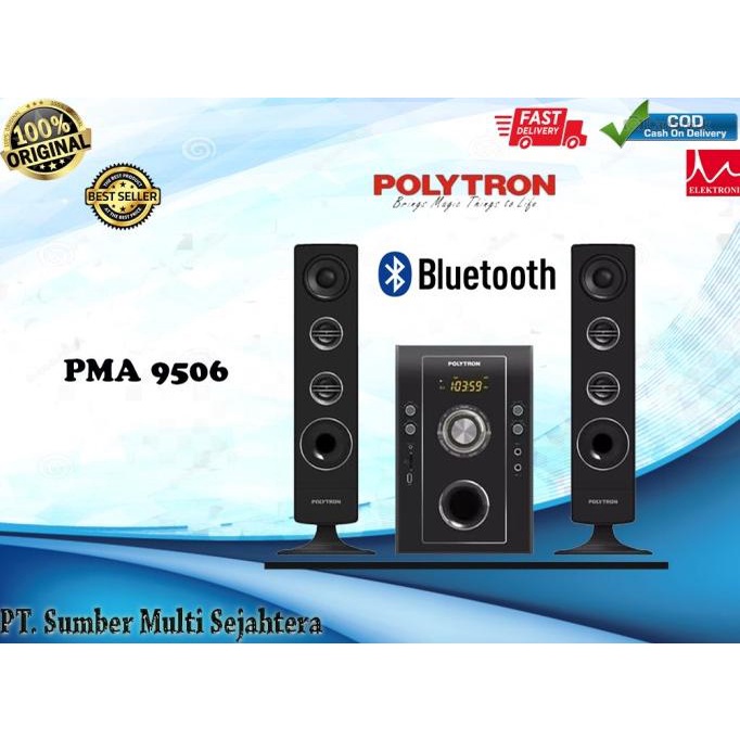 BISA COD SPEAKER AKTIF POLYTRON PMA 9506 PMA-9506 /SPEAKER BLUETOOTH/SPEAKER AKTIF/SPEAKER BLUETOOTH BASS/SPEAKER FULL BASS