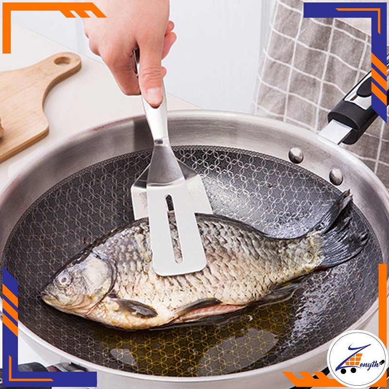 Spatula Penjepit / Pencapit Gorengan Stainless Serbaguna