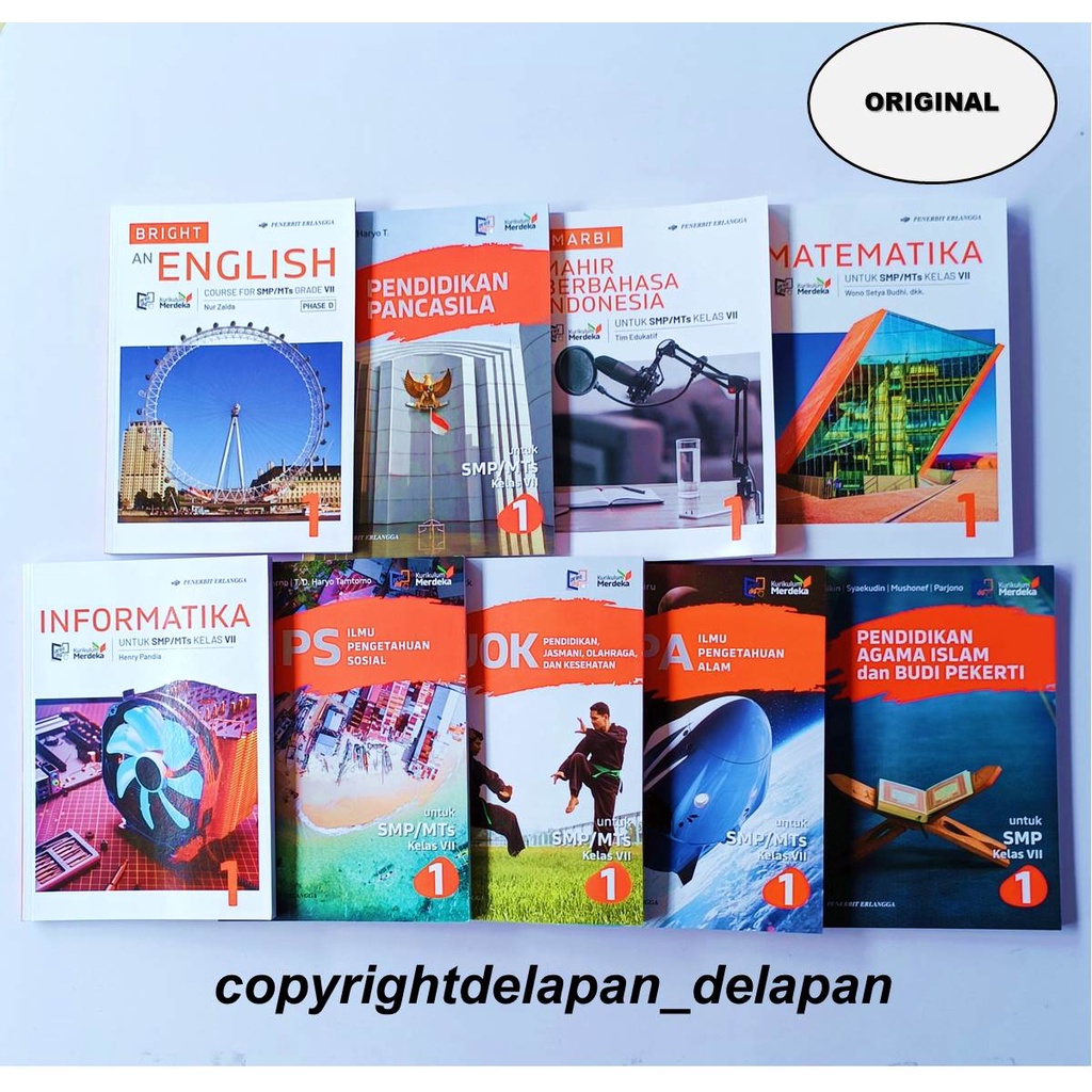 Harga Buku Erlangga Kelas 7 Kurikulum Merdeka Terbaru Juli 2023 |BigGo ...