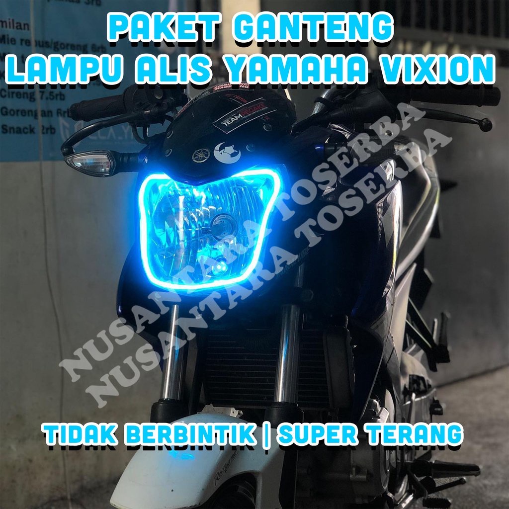 PAKET GANTENG LAMPU ALIS VIXION NON BINTIK LAMPU VARIASI HEADLAMP VIXION LAMPU SENJA LAMPU DRL VARIA