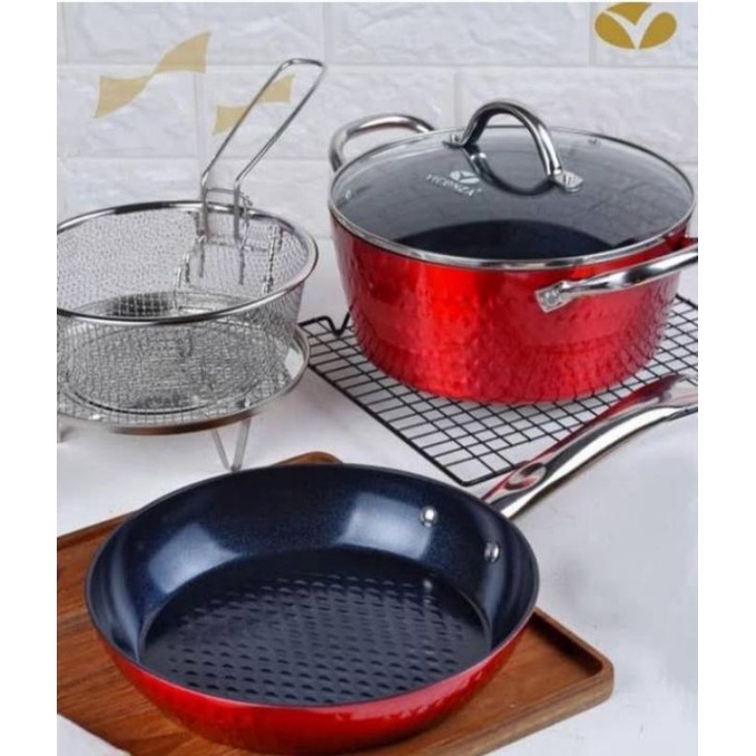 Vicenza panci peralatan masak bulat V5491