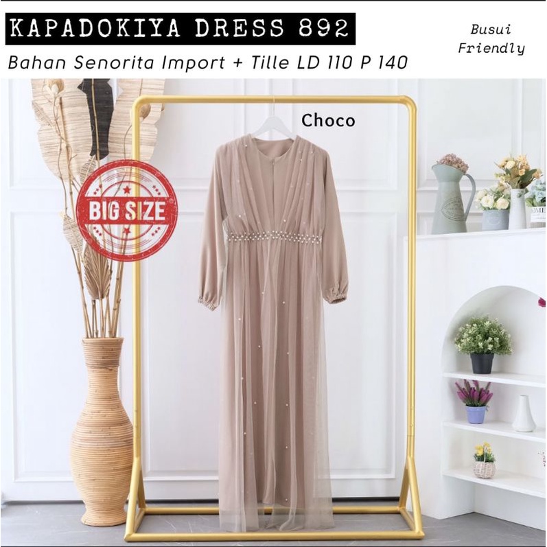 KAPADOKIYA DRESS LD100-110-120 /DRESS KONDANGAN BUMIL BUSUI/DRESS MATERNITY/DRESS SERAGAMAN BRIDESMAID