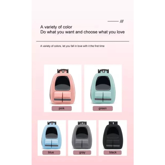 Cargo Tas Gendong Ransel Kelinci Anjing Kucing Transparan / Pet Cargo / Pet