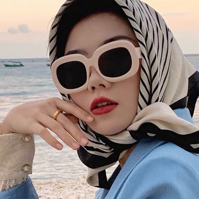 Kacamata Sunglass Bentuk Elips Gaya Harajuku