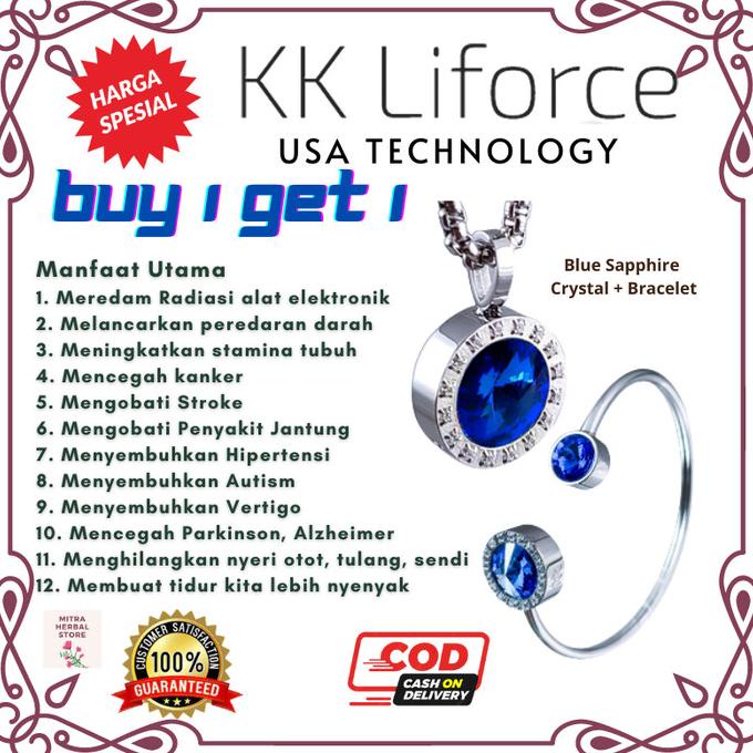 Kalung Kesehatan KK Liforce Bracelet Stone Millenial Swarovski 2 pcs
