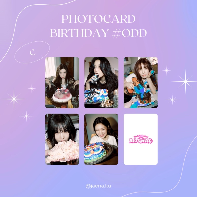 [RED VELVET] PHOTOCARD RED VELVET BIRTHDAY ODD VER ‼️BACA DESKRIPSI‼️