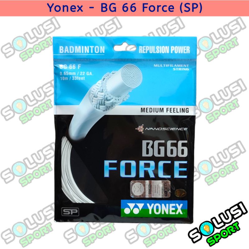 Senar YONEX BG 66 FORCE SP Raket Badminton Bulutangkis BG66 Force Original
