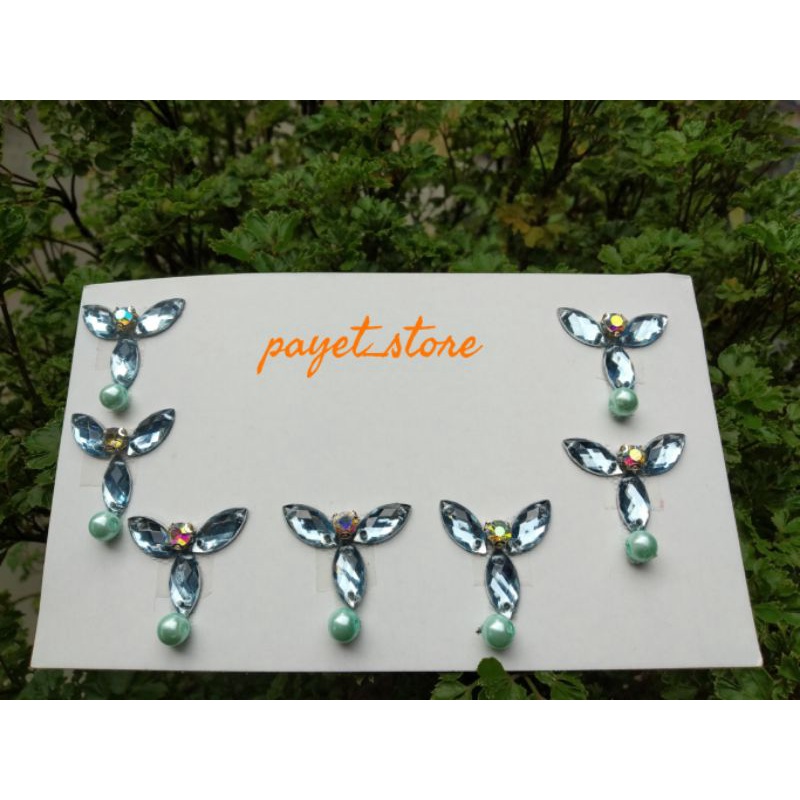 Payet rangkai leher dan payet tabur