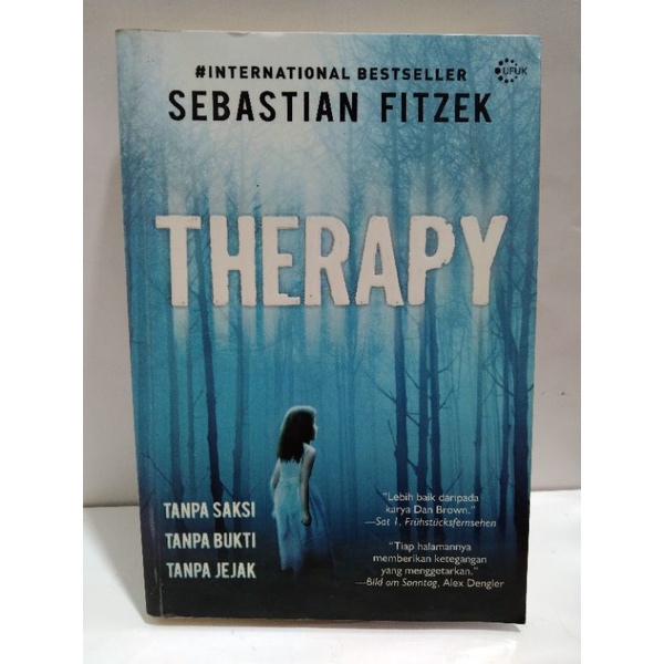 THERAPY tanpa saksi tanpa bukti tanpa jejak SEBASTIAN FITZEK buku ORIGINAL