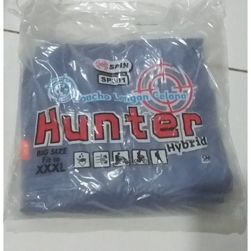 JAS HUJAN JAKET CELANA HUNTER XXXL UKURAN JUMBO