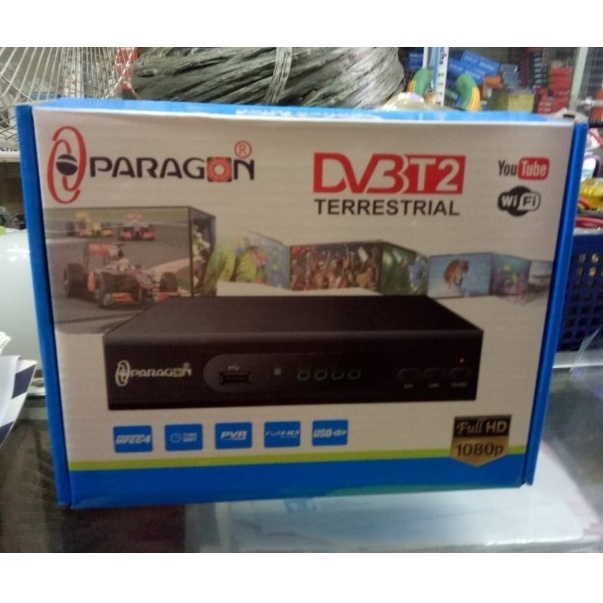 RECEIVER TV Set Top Box tv Digital - STB PARAGON DVB T2 TERRESTRIAL - Set Top Box digital Paragon