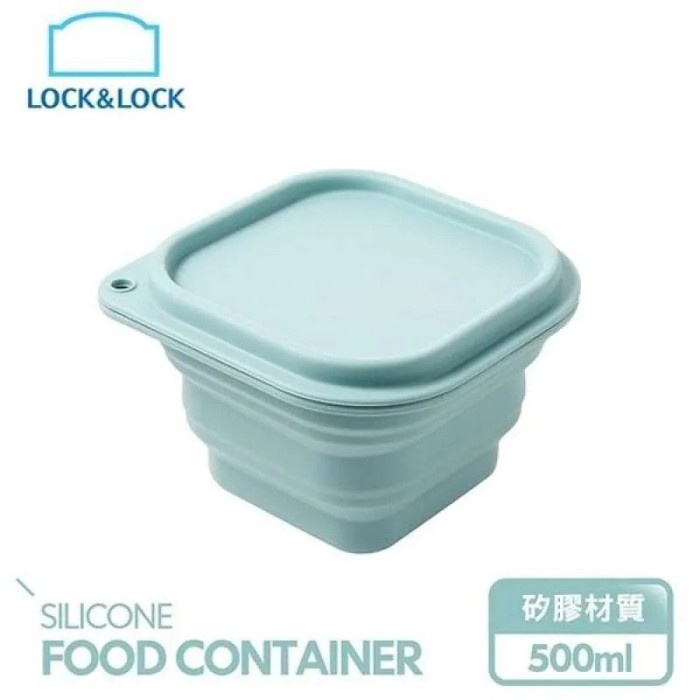 PROMO LOCKnLOCK Collapsible Food Container 550 ml Silicone Pastel Foldable