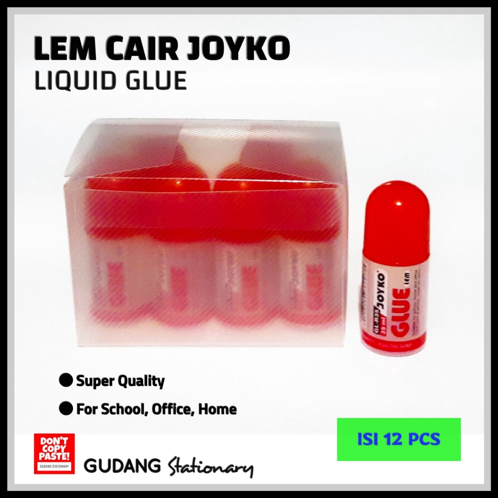 Lem Glue Cair JOYKO [ isi 12 pcs ]