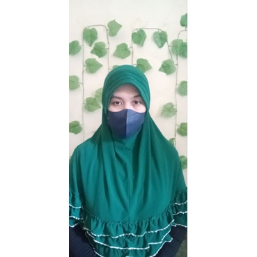 KERUDUNG/Jilbab/HIJAB INSTAN WARNA HIJAU BOTOL PKK PRE❤️