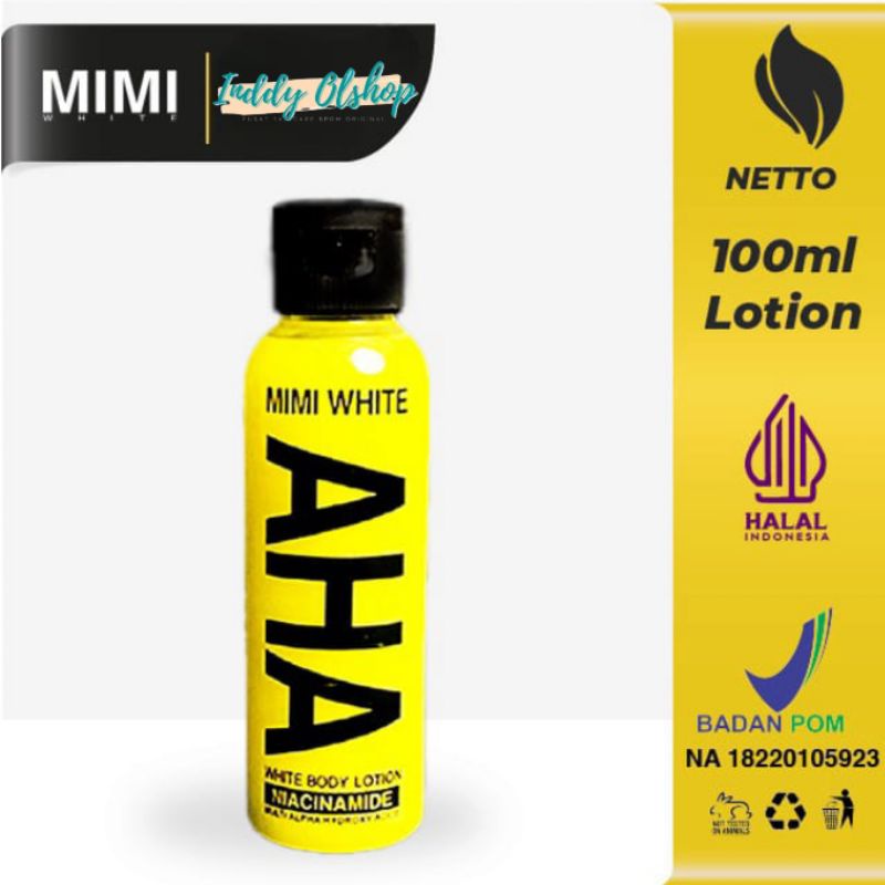 Mimi White AHA White Body Lotion Bpom Original 100%