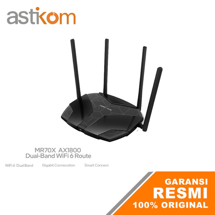 Mercusys MR70X AX1800 WiFi 6 Dual Band Gigabit Wireless Router AP