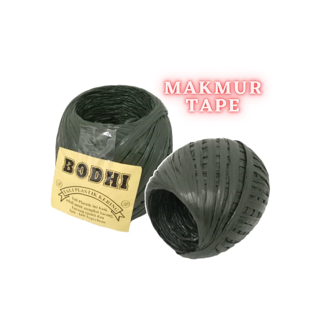 

TALI RAFIA HITAM 4 ONS / TALI PLASTIK RAFIA 4 ONS MERK BODHI PER-BALL TERMURAH