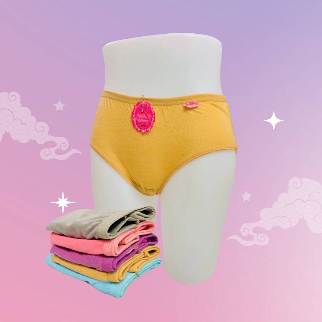 RC CD Celana Dalam Wanita Perempuan Dewasa Polos/Undies Cewek Ukuran Jumbo M L XL XXL XXXL