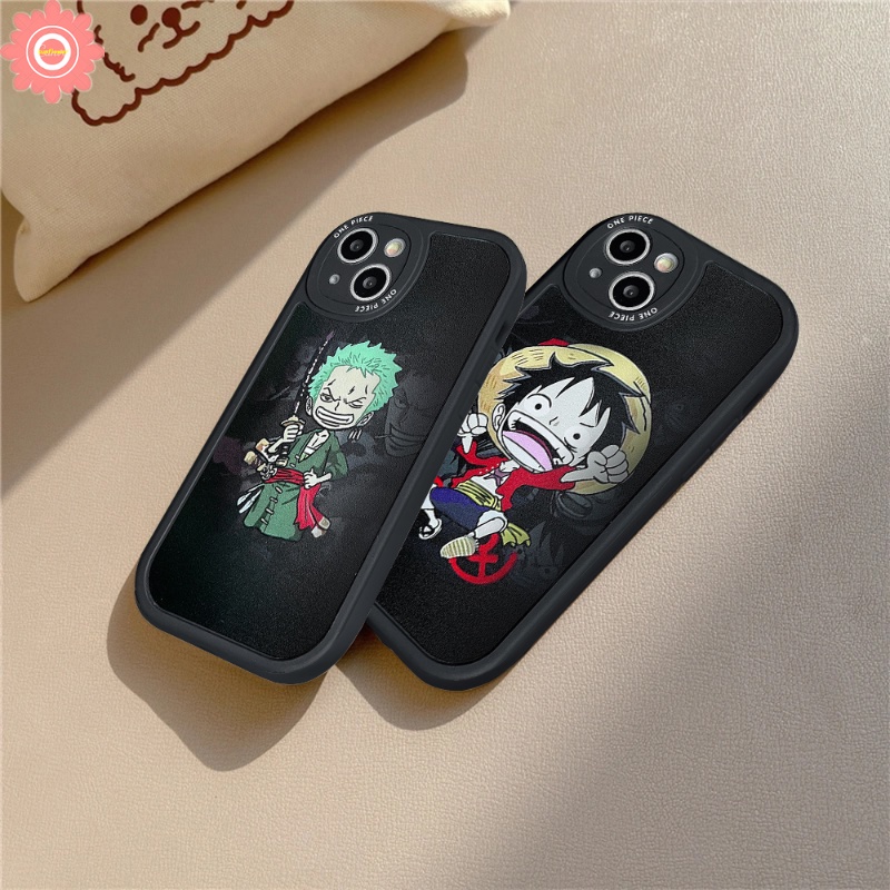 Cute Luffy Zoro Case Realme C53 C55 10 Pro Plus C12 C35 C17 C21Y C25Y C31 C25s C21 C2 C30 C15 C11 5i 7i 5 5s 5 8 6i 9i 8i 8Pro 6s 6 C3 C20 GT C17 Kartun Anime One Piece Soft Cover/Sarung Bantal Guling Tidur Wanita