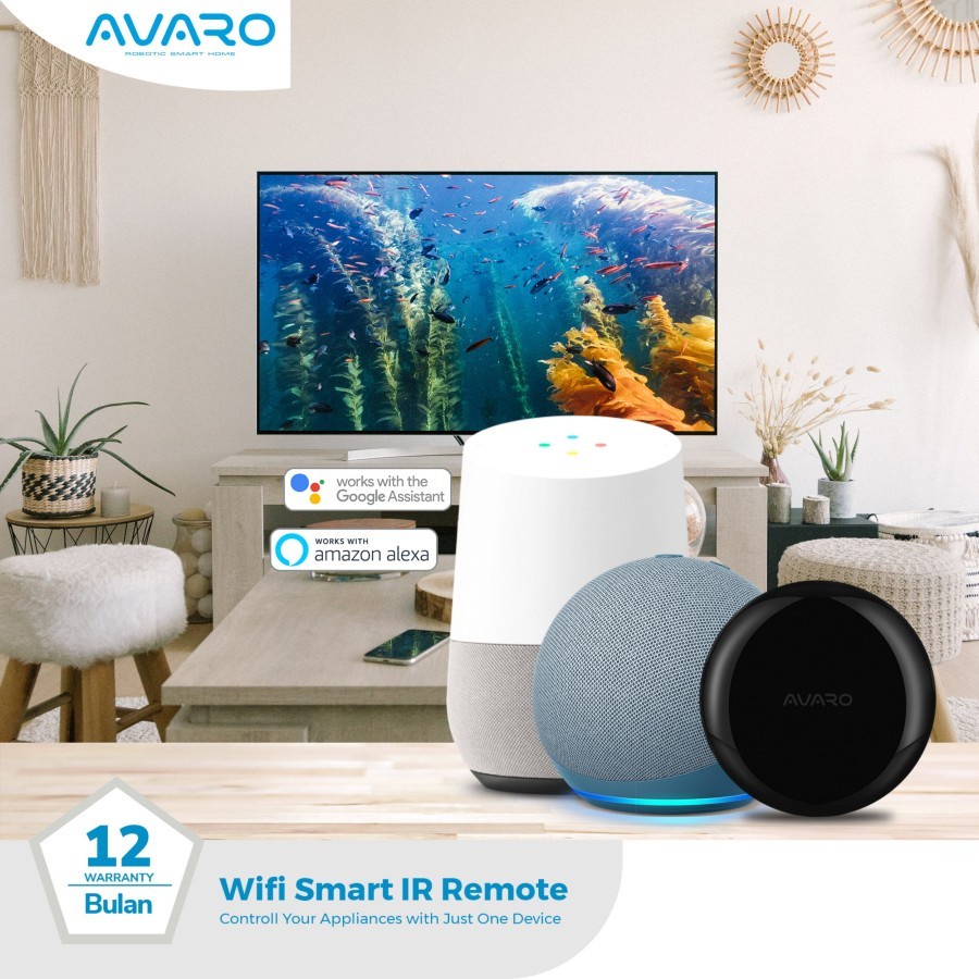 AVARO Smart IR REMOTE Wifi Wireless loT For Home Automation UNIVERSAL