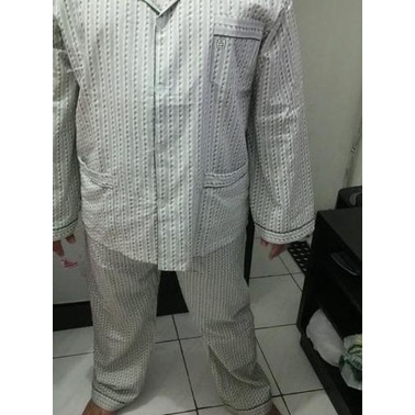 Piyama baju tidur pria tangan panjang - Size M