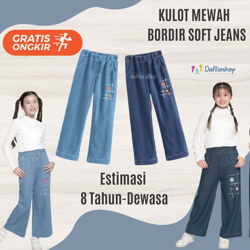Kulot Jeans Anak Perempuan Tanggung Remaja Dewasa
