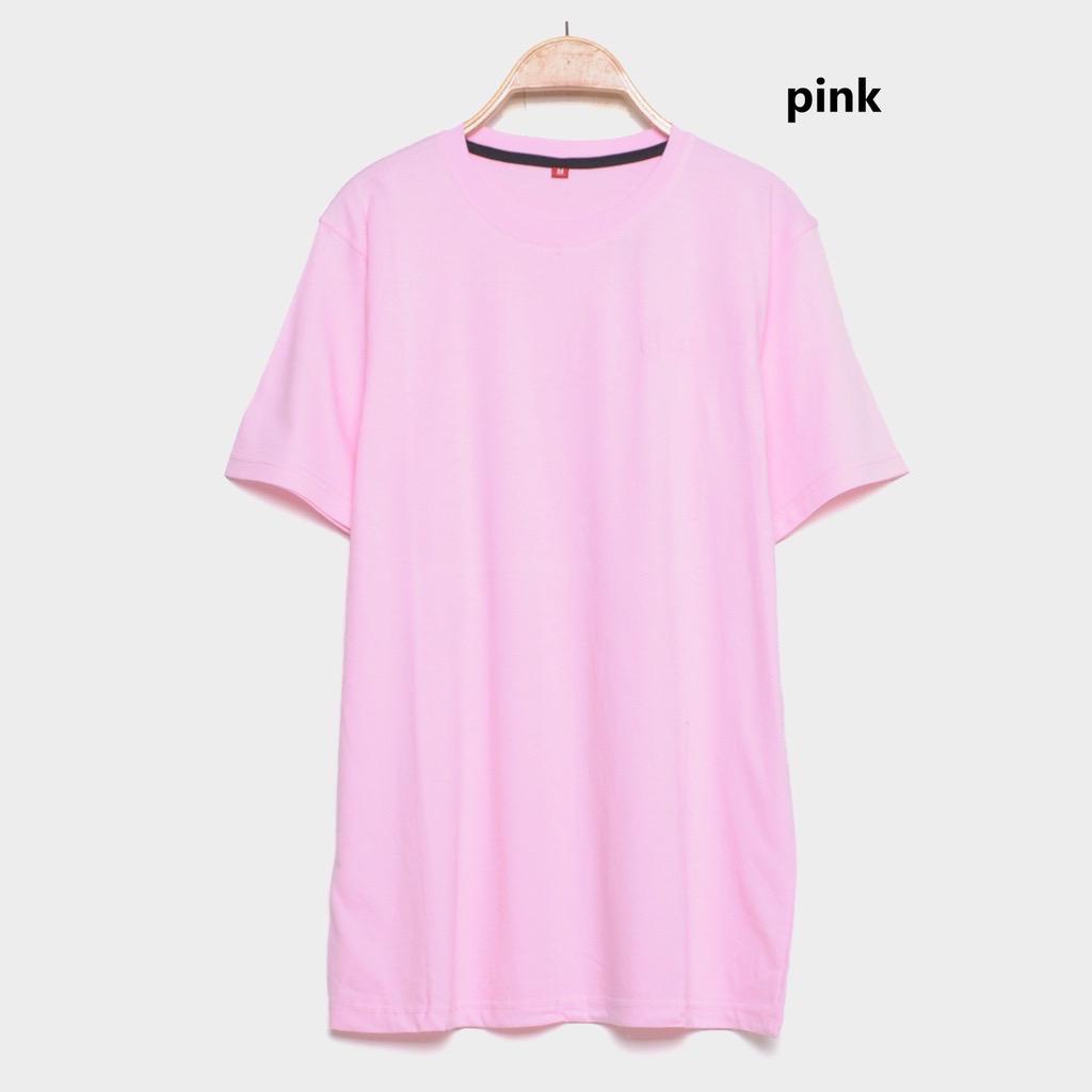 Kaos polos seragam Pink Baby cotton combed 30s lengan pendek