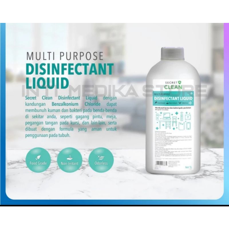 Secret Clean Disinfectant Liquid 1L