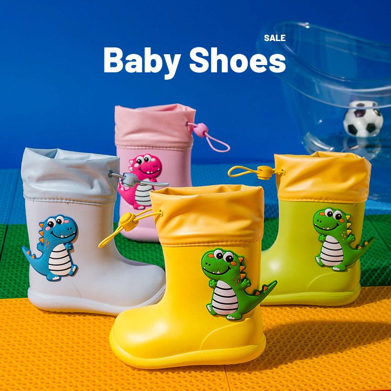 Rain boots dino anak umur 1-6 tahun/ Sepatu boots hujan dino anak umur 1-6 tahun/ Sepatu boots anak import/ Boots dino anak import/ Sepatu hujan anak import/ Boots anak import